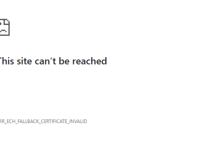 Solving ERR_ECH_FALLBACK_CERTIFICATE_INVALID