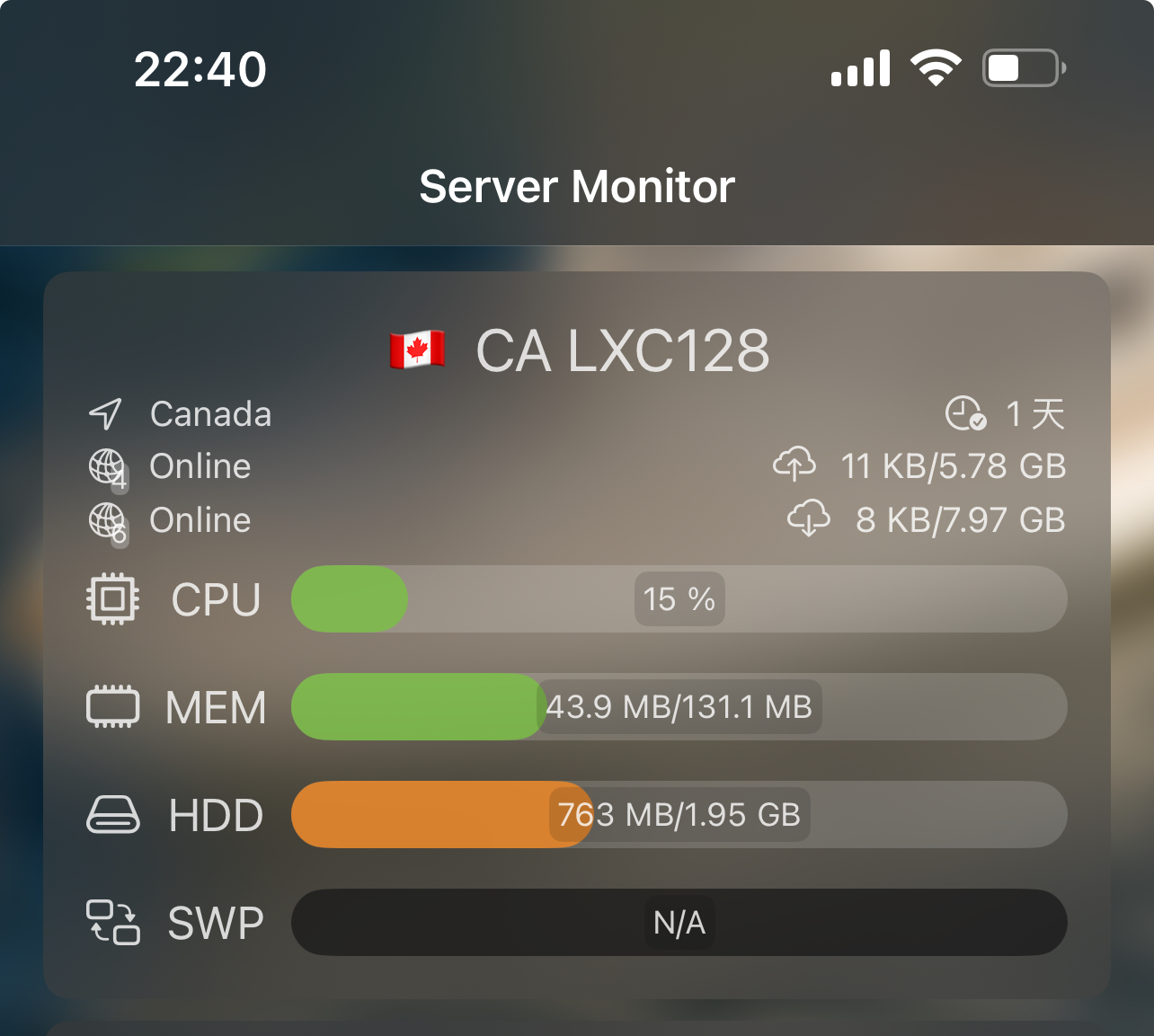 极限上网攻略：$1_年 128MB + 仅IPv6 加拿大LXC VPS